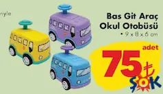 GOKİDY OYUNCAK BAS GİT ARAÇ OKUL OTOBÜSÜ